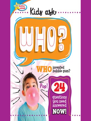 cover image of WHO Invented Bubble Gum?
